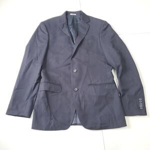 S.Cohen Suit Jacket Mens 38R Blue Wool Half Canvas Vitale Barberis Canonico